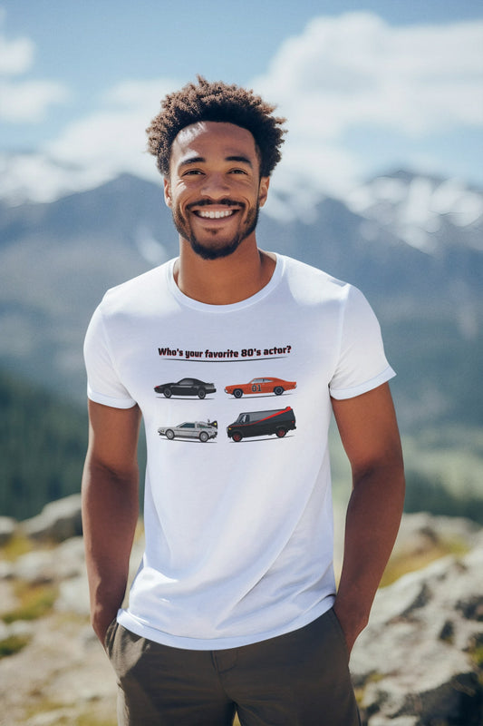 Wat is jouw favoriete jaren '80 "acteur"? 100% biologisch katoen - Kleur: White