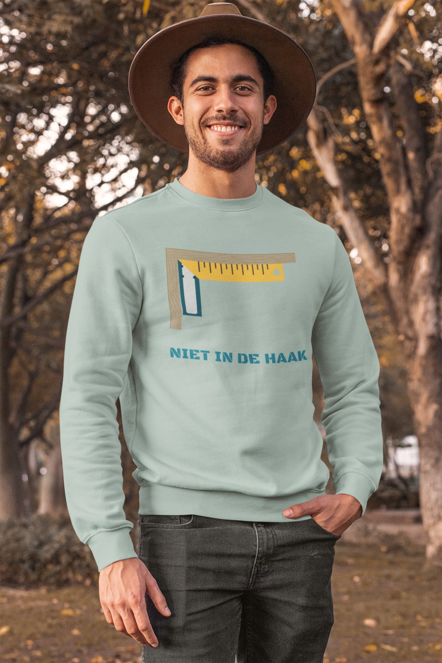 Sweater die "niet in de haak is", maar wél van 100% biologisch katoen. Kleur: Aloe