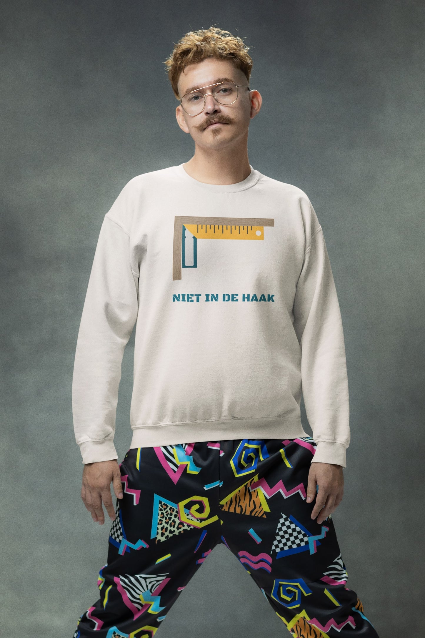 Sweater die "niet in de haak is", maar wél van 100% biologisch katoen. Kleur: Off White