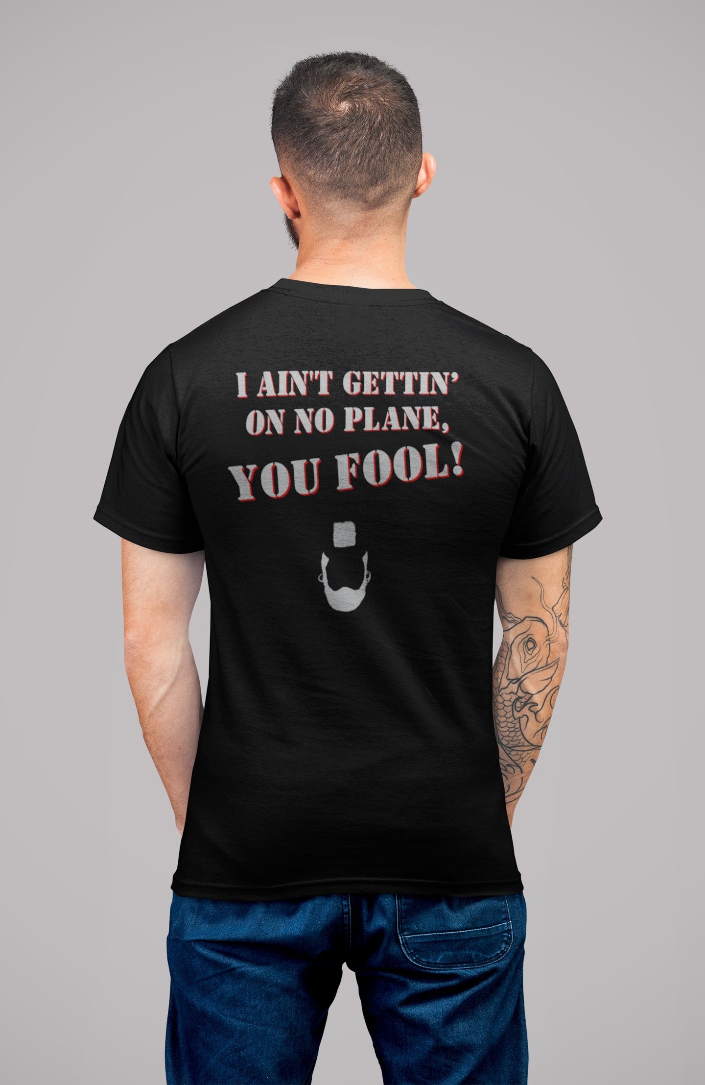 You fool! Beroemde quote van BA Baracus uit The A-Team. 100% biologisch katoen - Kleur: Black