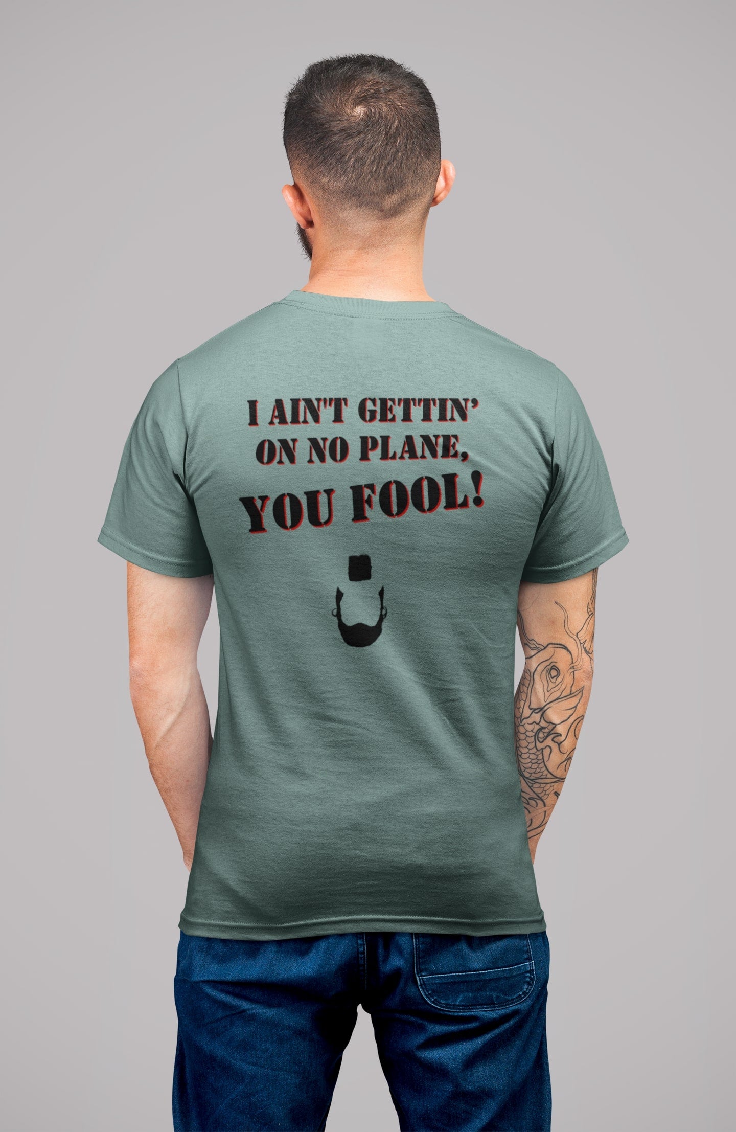 You fool! Beroemde quote van BA Baracus uit The A-Team. 100% biologisch katoen - Kleur: Green Bay