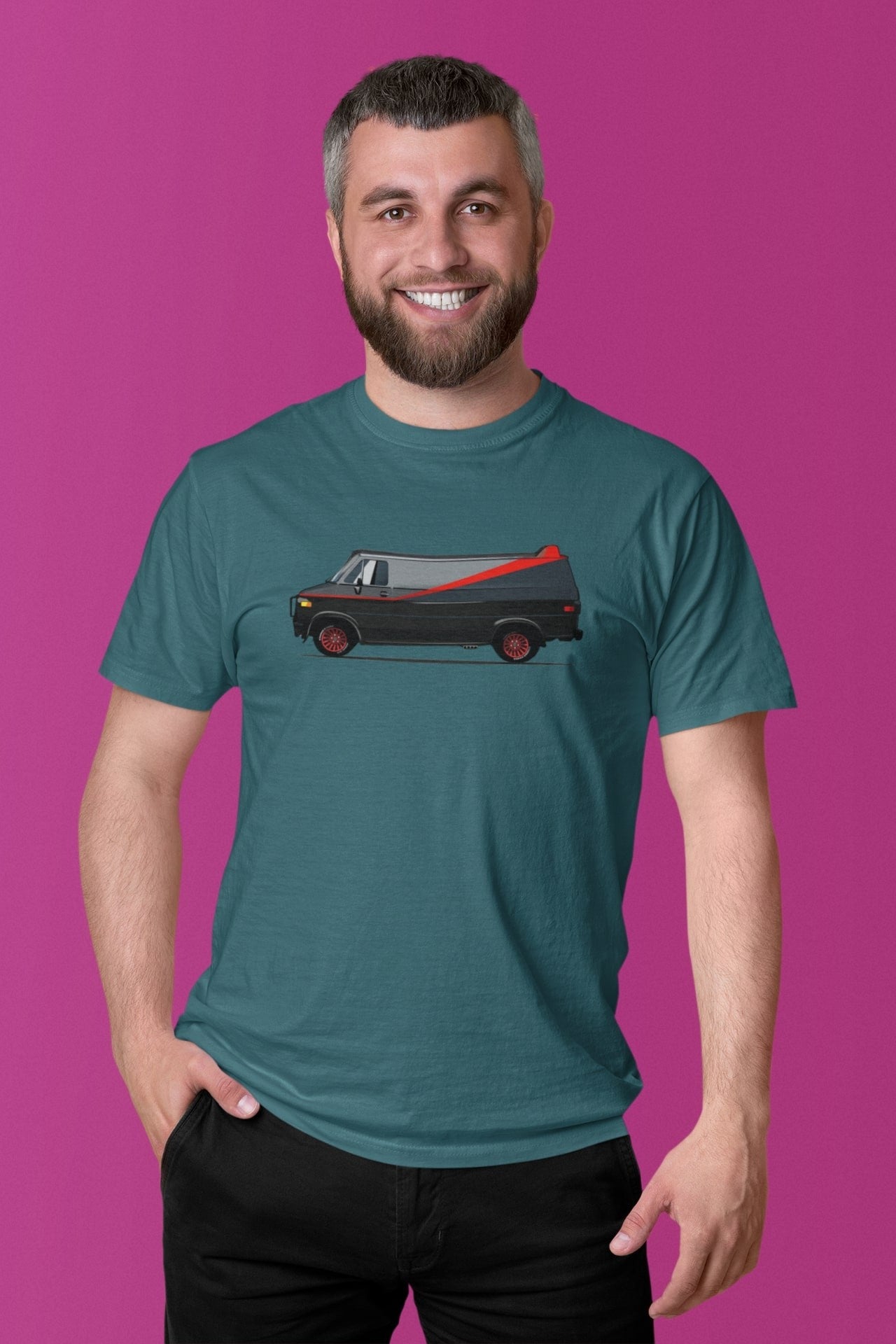 You fool! Beroemde GMC busje van BA Baracus uit The A-Team. 100% biologisch katoen - Kleur: Stargazer