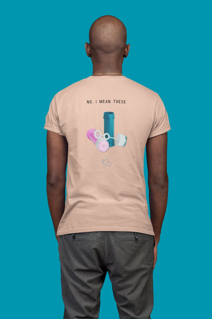 Bubbels of bellenblazen. Maak mensen aan het lachen door jeugdsentiment en herkenning. Eco-friendly biologisch katoen. Kleur: Fraiche Peche