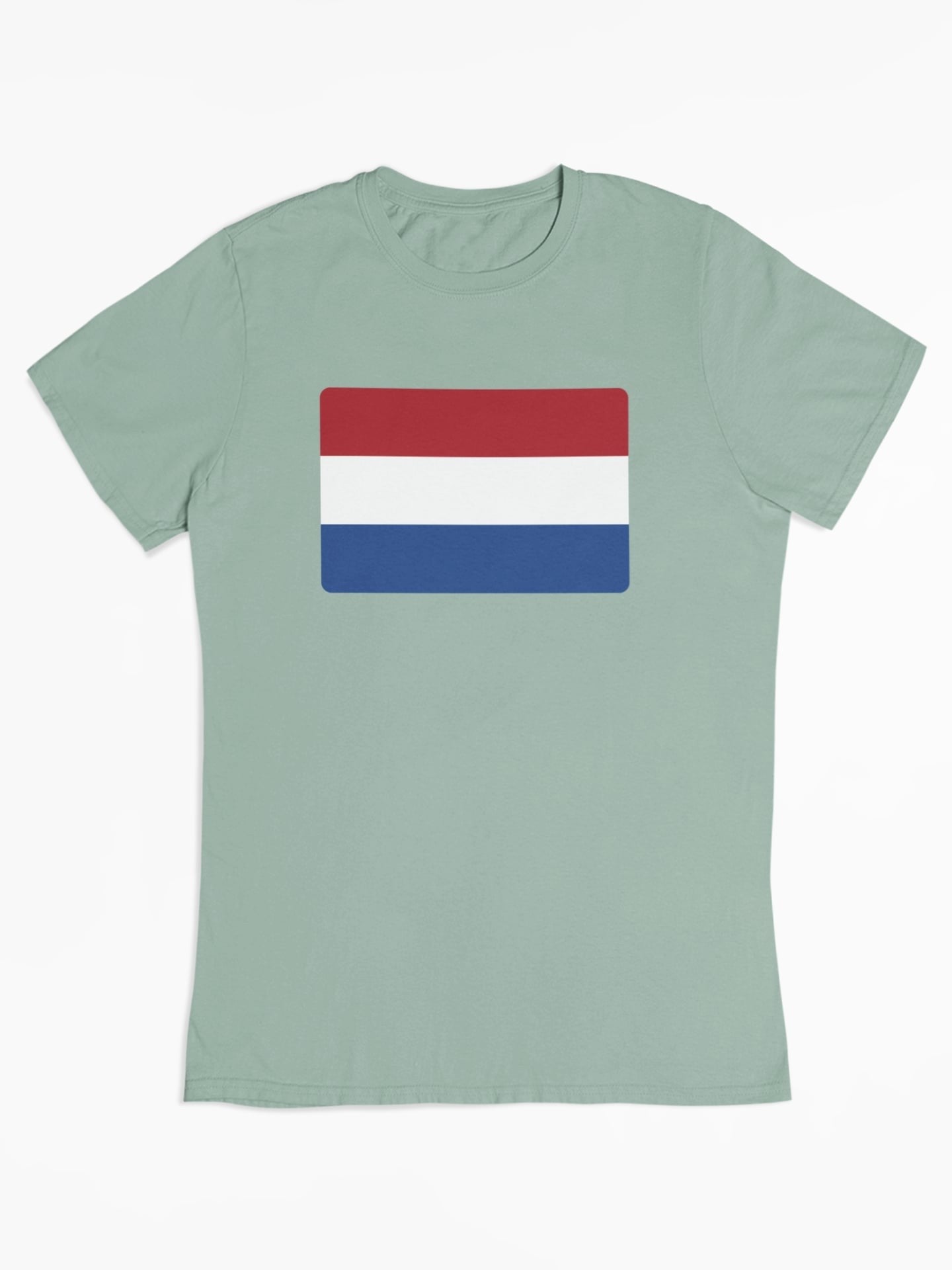 Kies zelf welke vlag je op je shirt wilt hebben. Je favoriete land? Of misschien de vlag van je woonplaats of provincie? Jij bepaalt. Uiteraard van 100% biologisch katoen en superfijne kwaliteit. Bestel hem nu. Kleur: Aloe