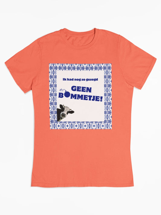 De beroemde quote uit de geweldige Melkunie reclame met de koeien uit de jaren '90. T-shirt van 100% biologisch katoen. Kleur: Fiesta