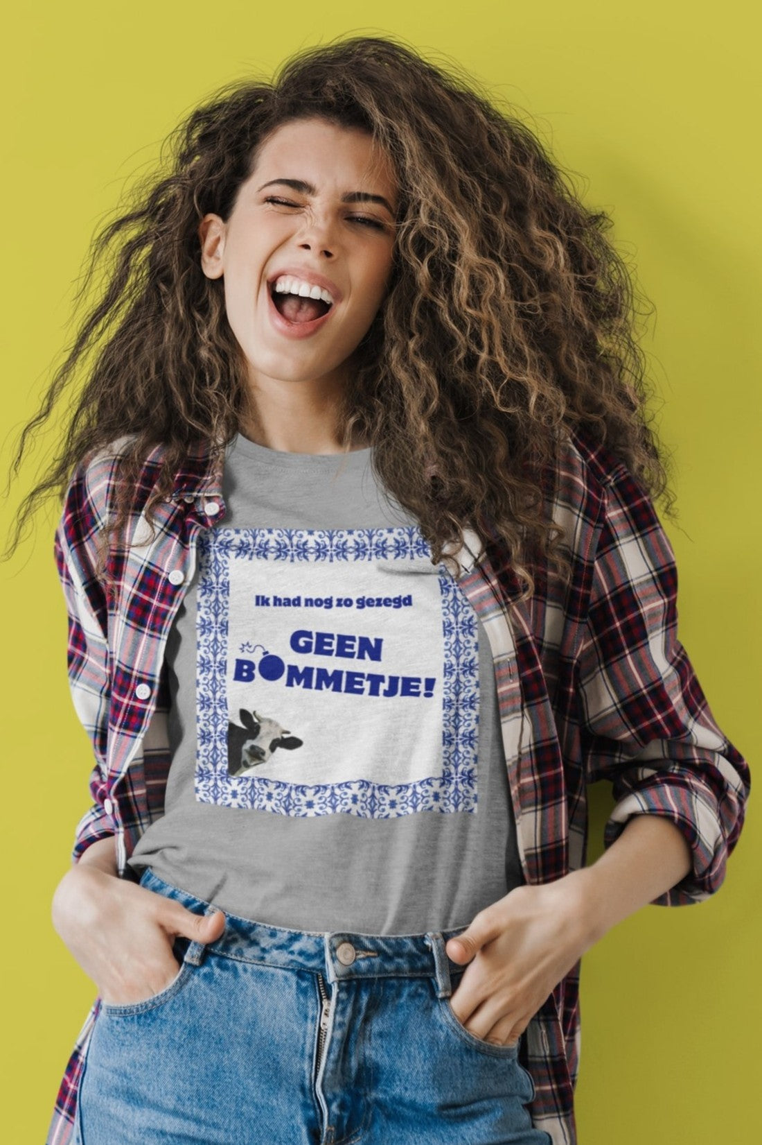 De beroemde quote uit de geweldige Melkunie reclame met de koeien uit de jaren '90. T-shirt van 100% biologisch katoen. Kleur: Heather Grey