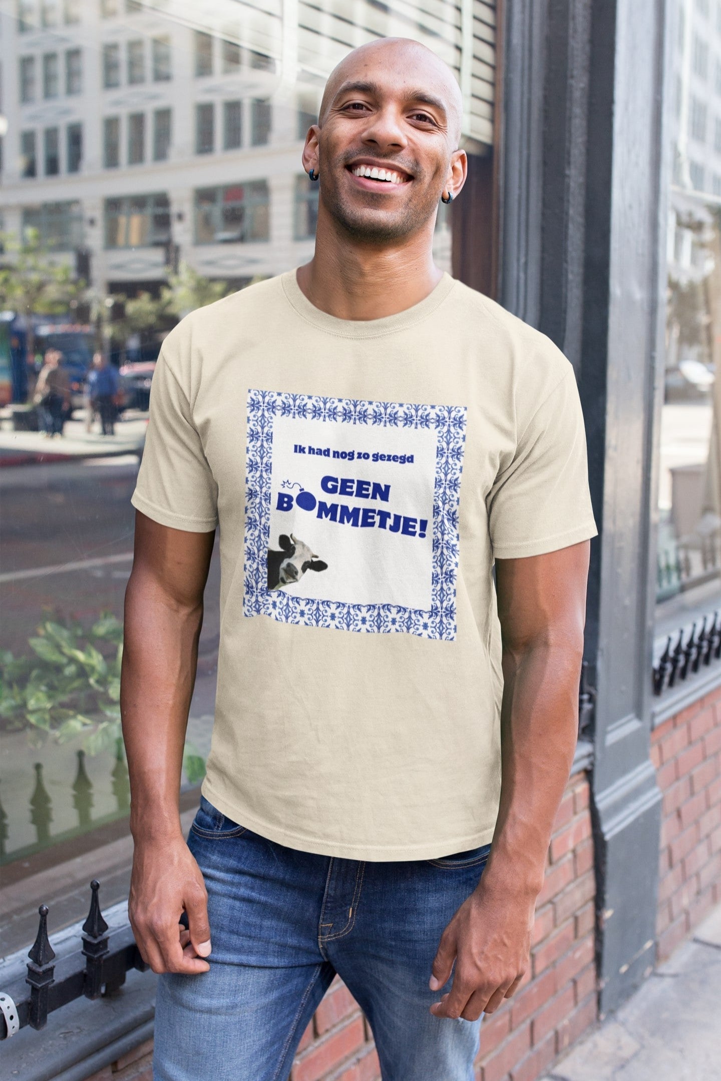 De beroemde quote uit de geweldige Melkunie reclame met de koeien uit de jaren '90. T-shirt van 100% biologisch katoen. Kleur: Natural Raw