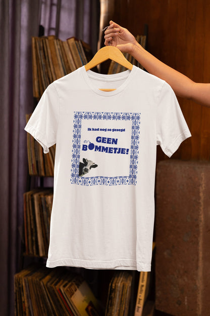 De beroemde quote uit de geweldige Melkunie reclame met de koeien uit de jaren '90. T-shirt van 100% biologisch katoen. Kleur: White