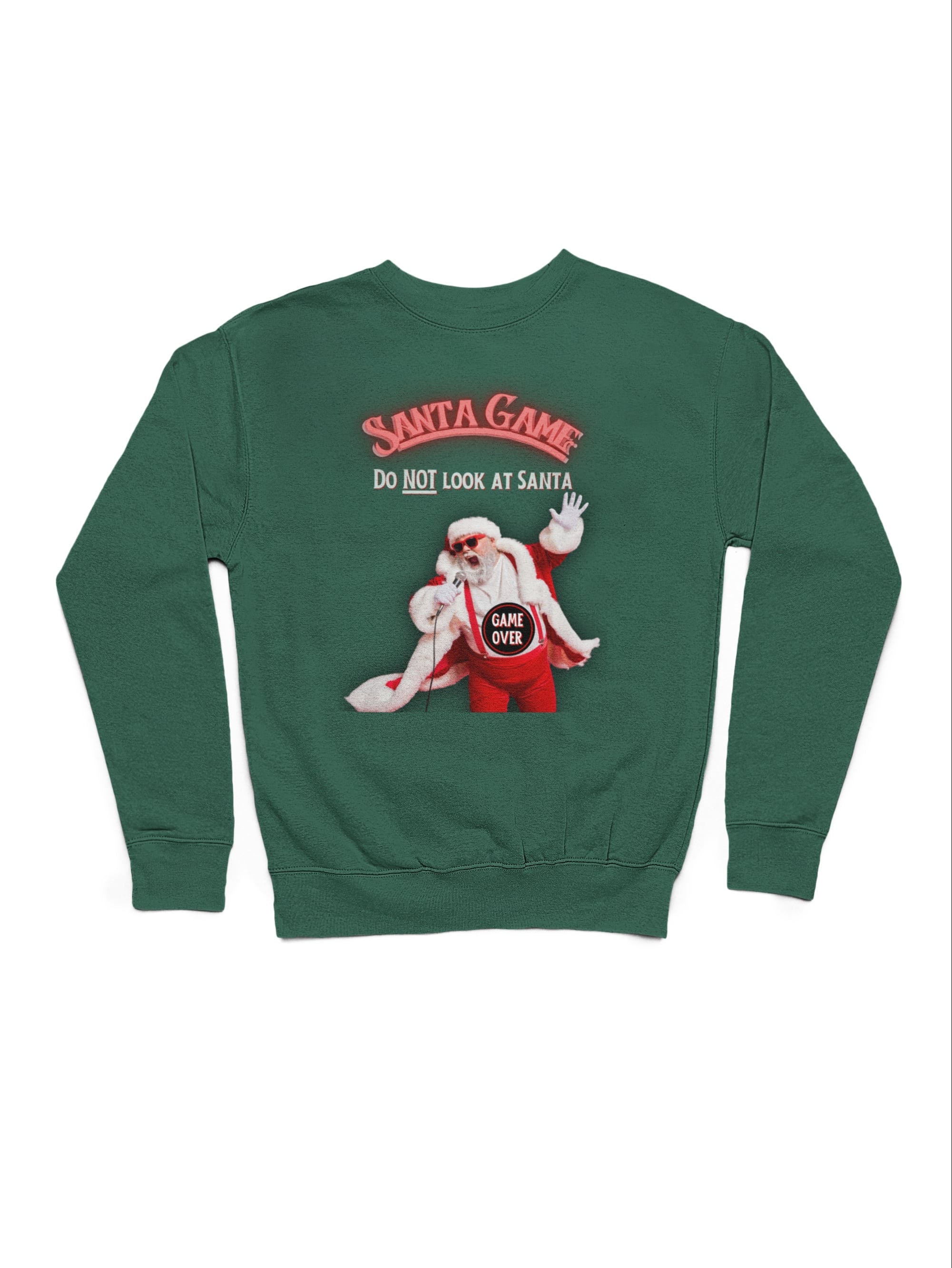 Santa Game Kersttrui - Kleur: Bottle Green