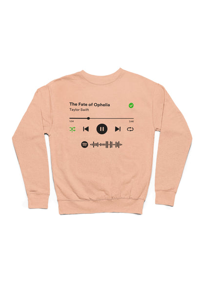 Spotify Player sweater van biologisch katoen met scanbare Spotify code! Welk nummer er wordt afgespeeld bepaal je natuurlijk helemaal zelf.
100% biologisch katoen. Flat lay. Kleur: Fraiche Peche