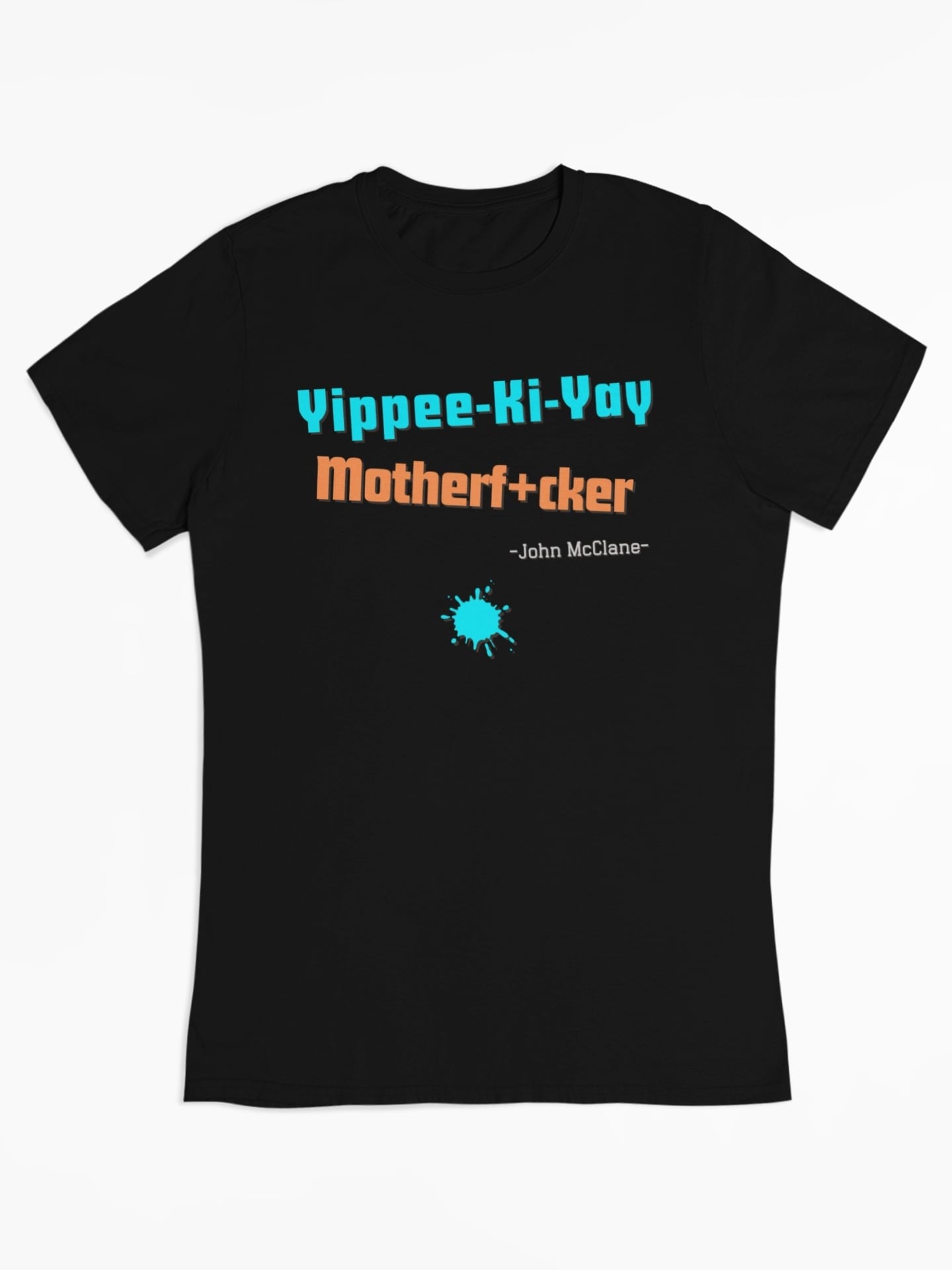 De beroemde quote uit de beruchte Die Hard films met Bruce Willis. Yippee Ki Yay Motherfucker - Kleur: Black