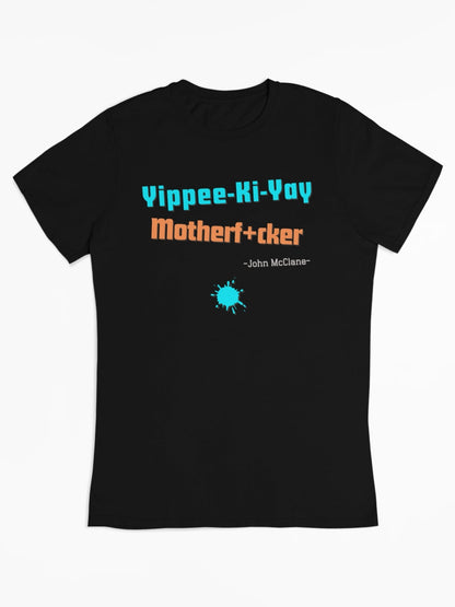 De beroemde quote uit de beruchte Die Hard films met Bruce Willis. Yippee Ki Yay Motherfucker - Kleur: Black